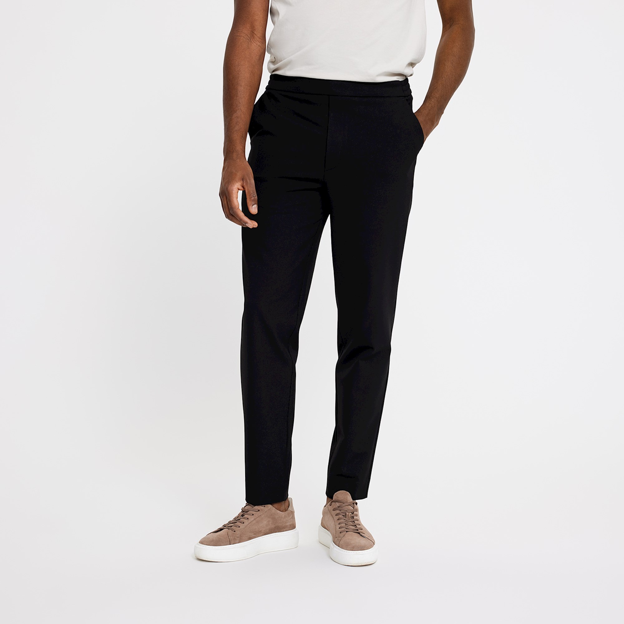 Plain Broek Plain 40076 THEO 285 Black