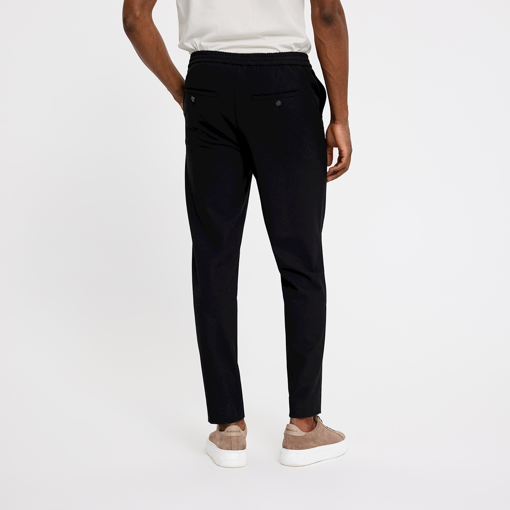 Plain Broek Plain 40076 THEO 285 Black