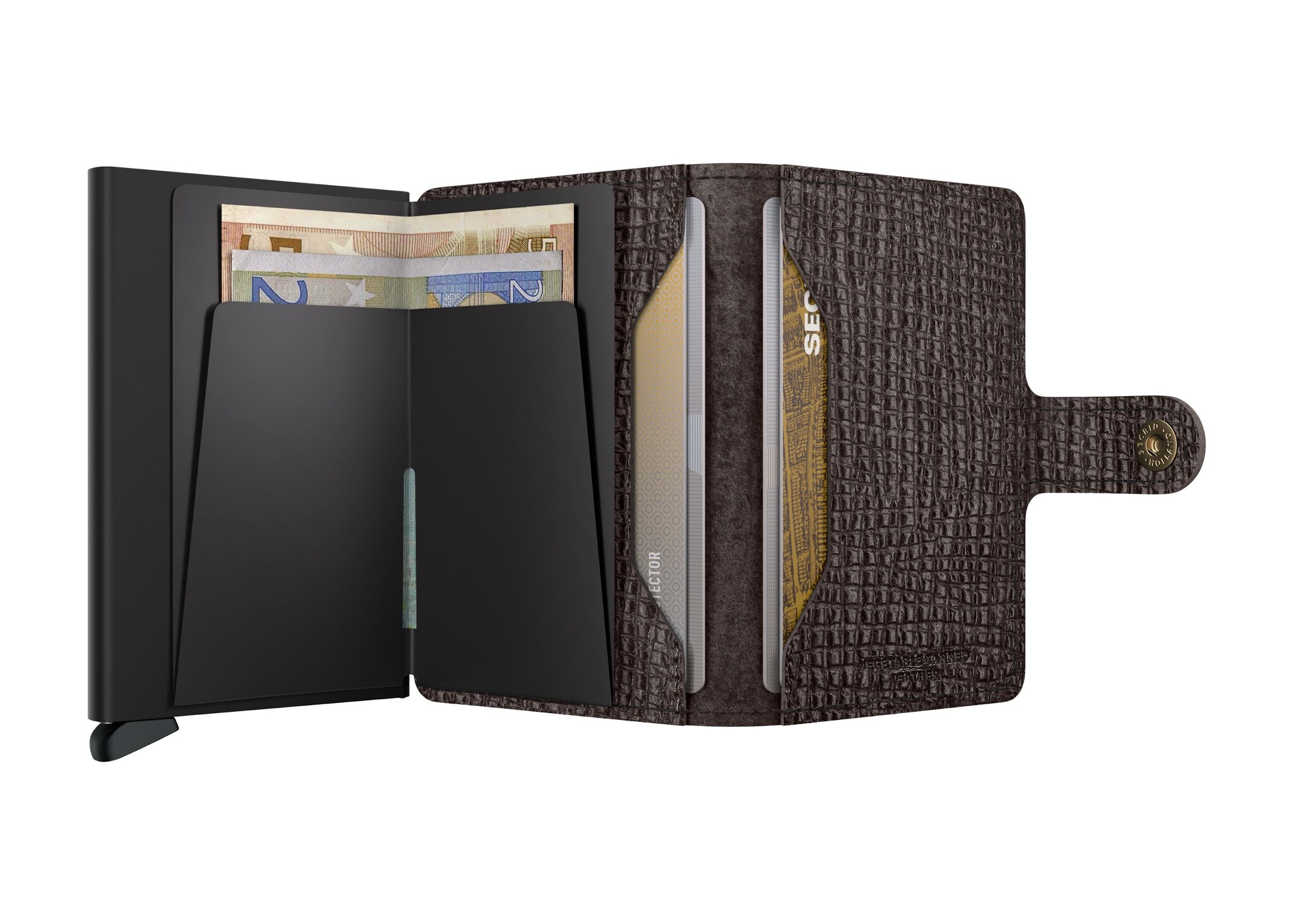 Secrid Portefeuille Secrid Miniwallet Palmellato Brown