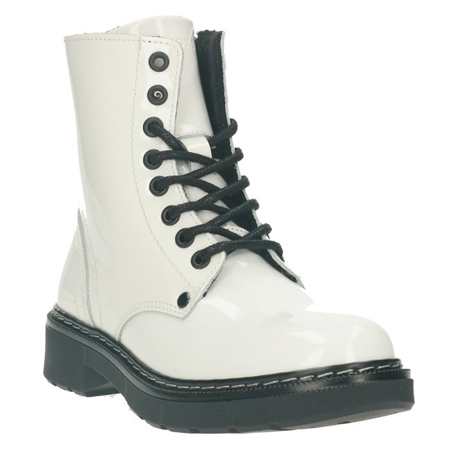 Biker Boots White AOL501E6LGWHITKB