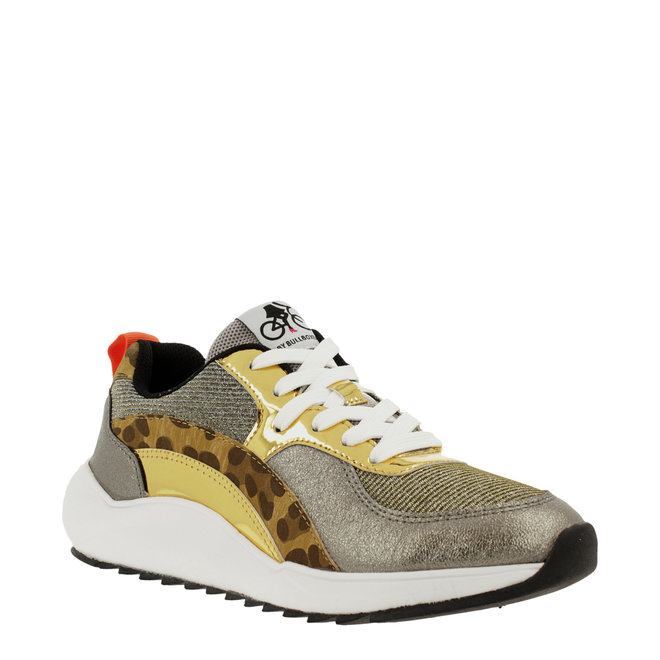 Sneaker Goud met Panterprint 001000F5S_GNGDTD