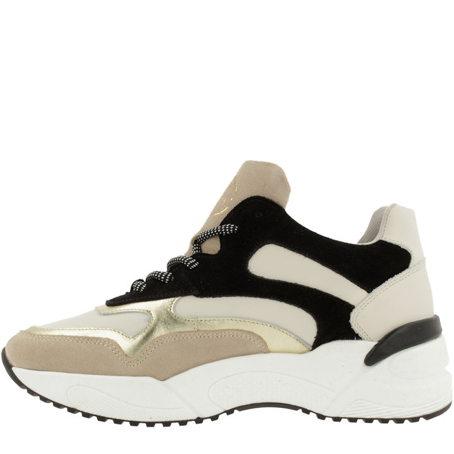 Sneaker Schwarz Beige 750000E5L_BLCKTD