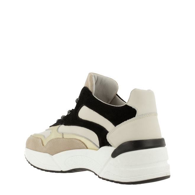 Sneaker Schwarz Beige 750000E5L_BLCKTD