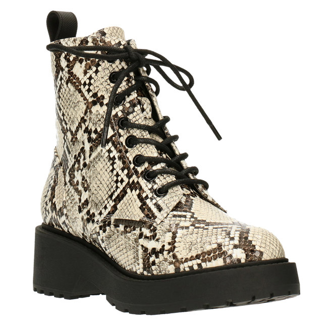 Biker-Boots Schlangenprint 020500F6S_OFWHTD