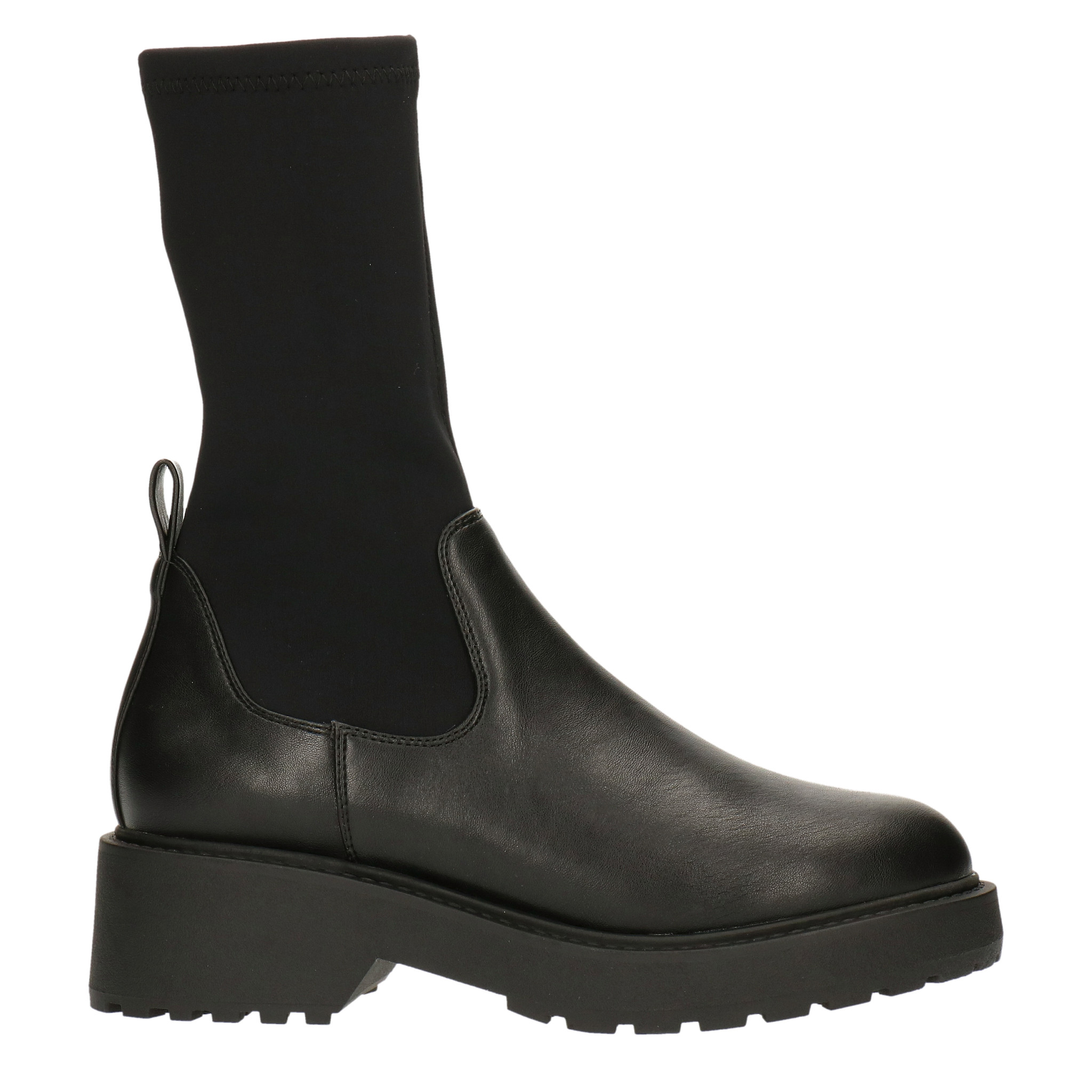 black biker boot