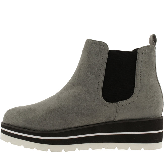 Stiefeletten Grau mit Keilabsatz 074524F6T_MOUSTD