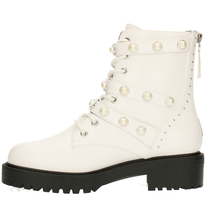 Biker Boots Wit met Parels 031500F6S_WHITTD