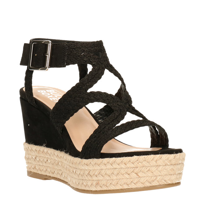 Sandalen mit Keilabsatz Schwarz 175030F2T_BLCKTD