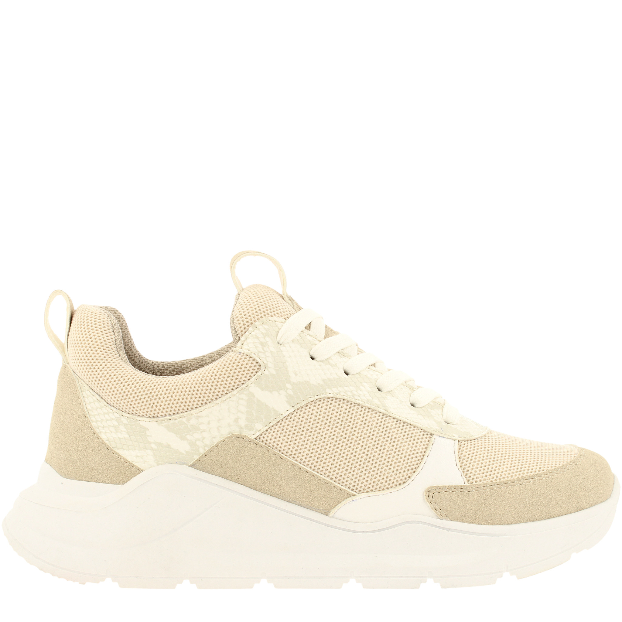 Beige suède dad sneakers - Damesschoenen – SACHA