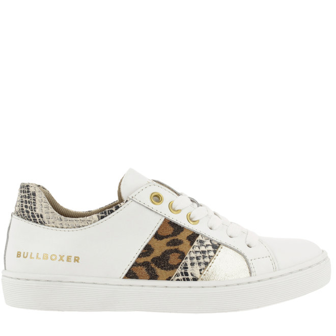 Sneaker Wit met Panter- en Slangenprint AHM031E5L_WONTKB