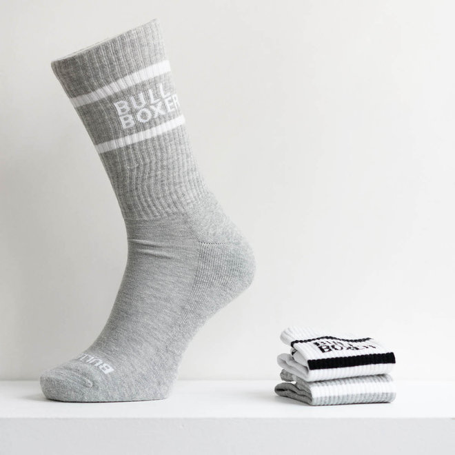 Socks Men White/Grey 2-pack