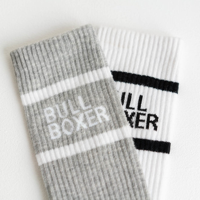 Socks Men White/Grey 2-pack