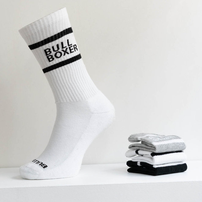 Socks Men White/Black/Gray 3-pack