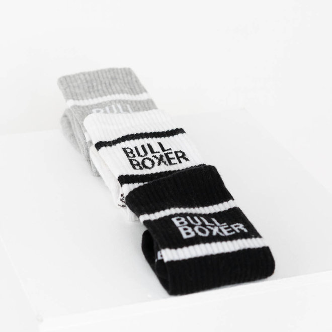 Socks Men White/ Black/ Gray 3-pack