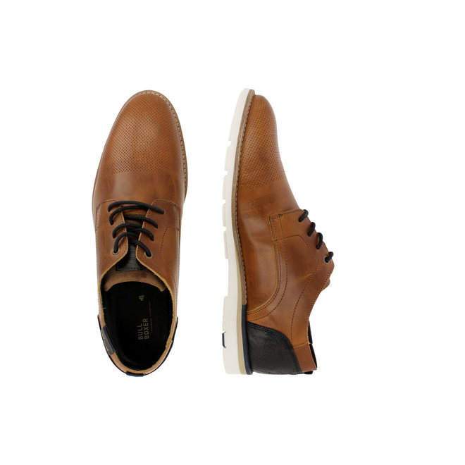 Veterschoenen Cognac