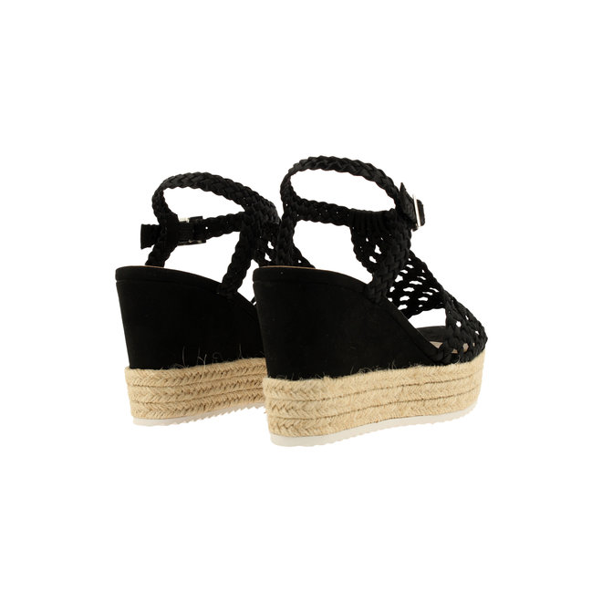 Wedge sandal Black 195034F2T_BKSTTD