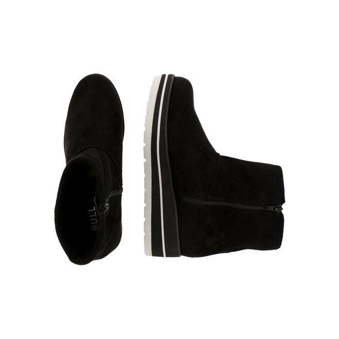 Ankle Boots Black with Wedgeheel 074527F6T_BLCKTD
