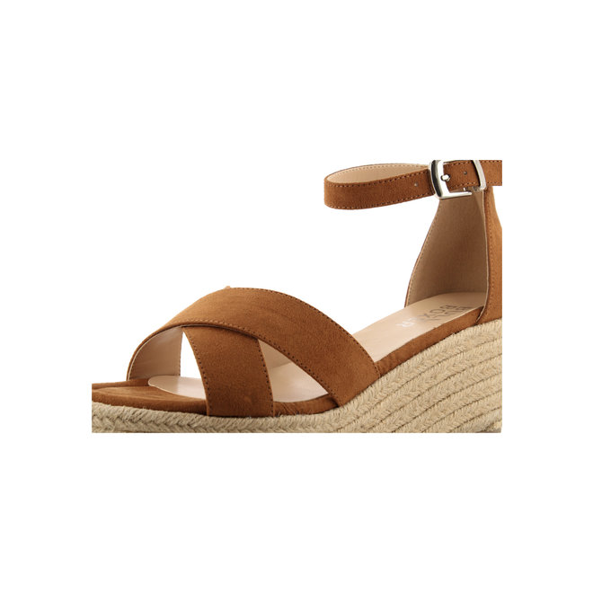 Sandalen met sleehak Cognac 268003F2T_CONATD