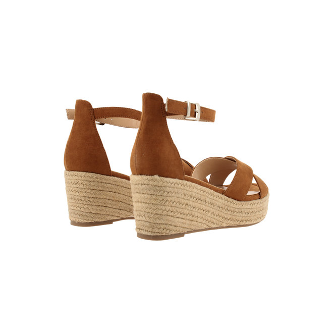 Sandalen met sleehak Cognac 268003F2T_CONATD