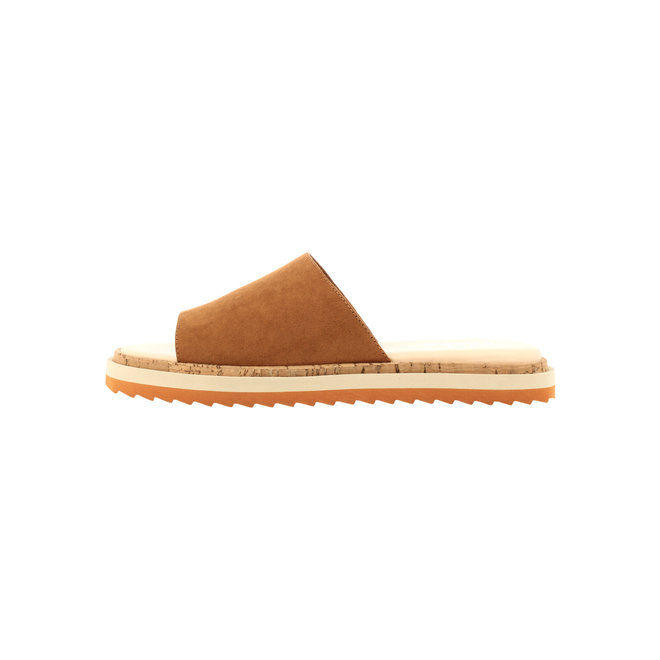 Pantolette flach Cognac 053002F1T_NUTTTD