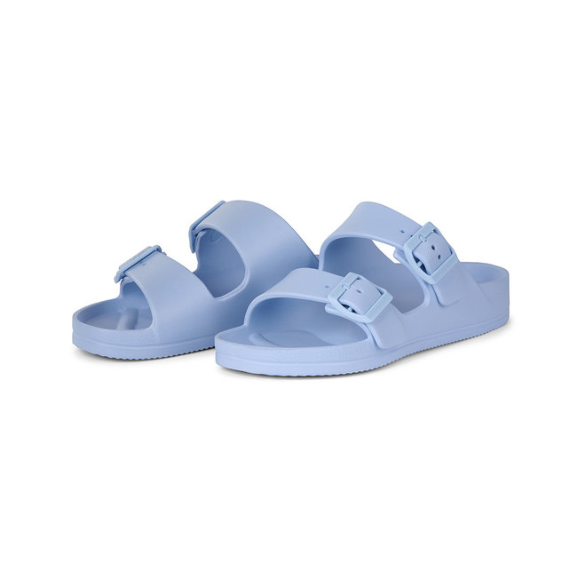 Pantolette flach Hellblau 002000F1S_LBLUTD