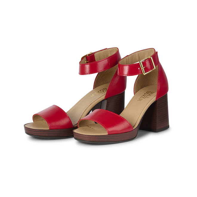 Sandal with heel Red 256000E2L_REDDTD