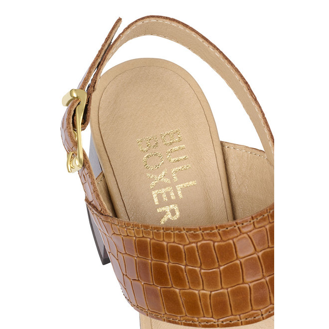 Sandal with heel Brown 256001E2L_TANNTD