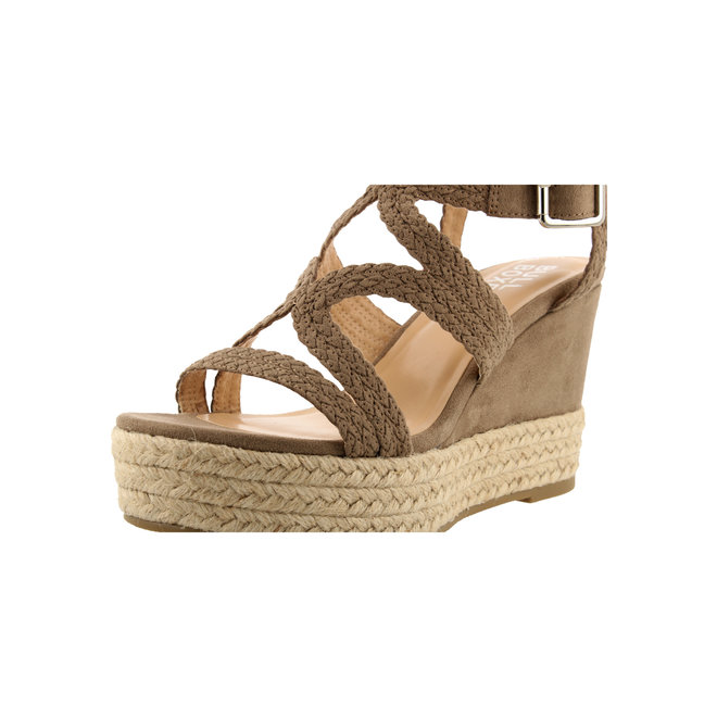 Sandalen met sleehak Taupe 175030F2T_TAUPTD