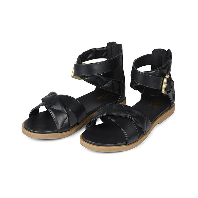 Riemensandalette Schwarz ALM016F1S_BLCKKB