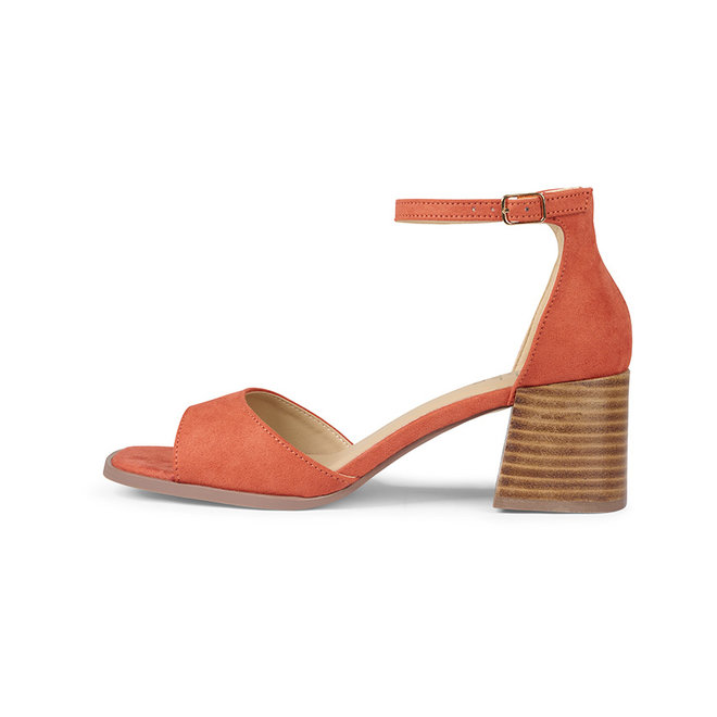 Sandal with heel Red