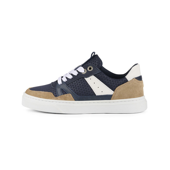 Sneaker Beige - Marineblau