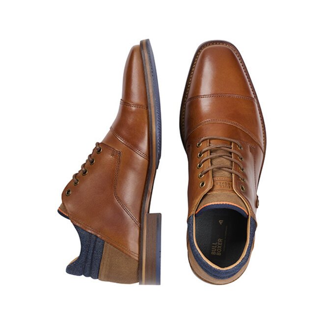 Schnürschuhe Cognac/ Blau 681P51801B2499SU