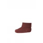 MP Denmark Mp - Wool rib baby socks - Dark Brick