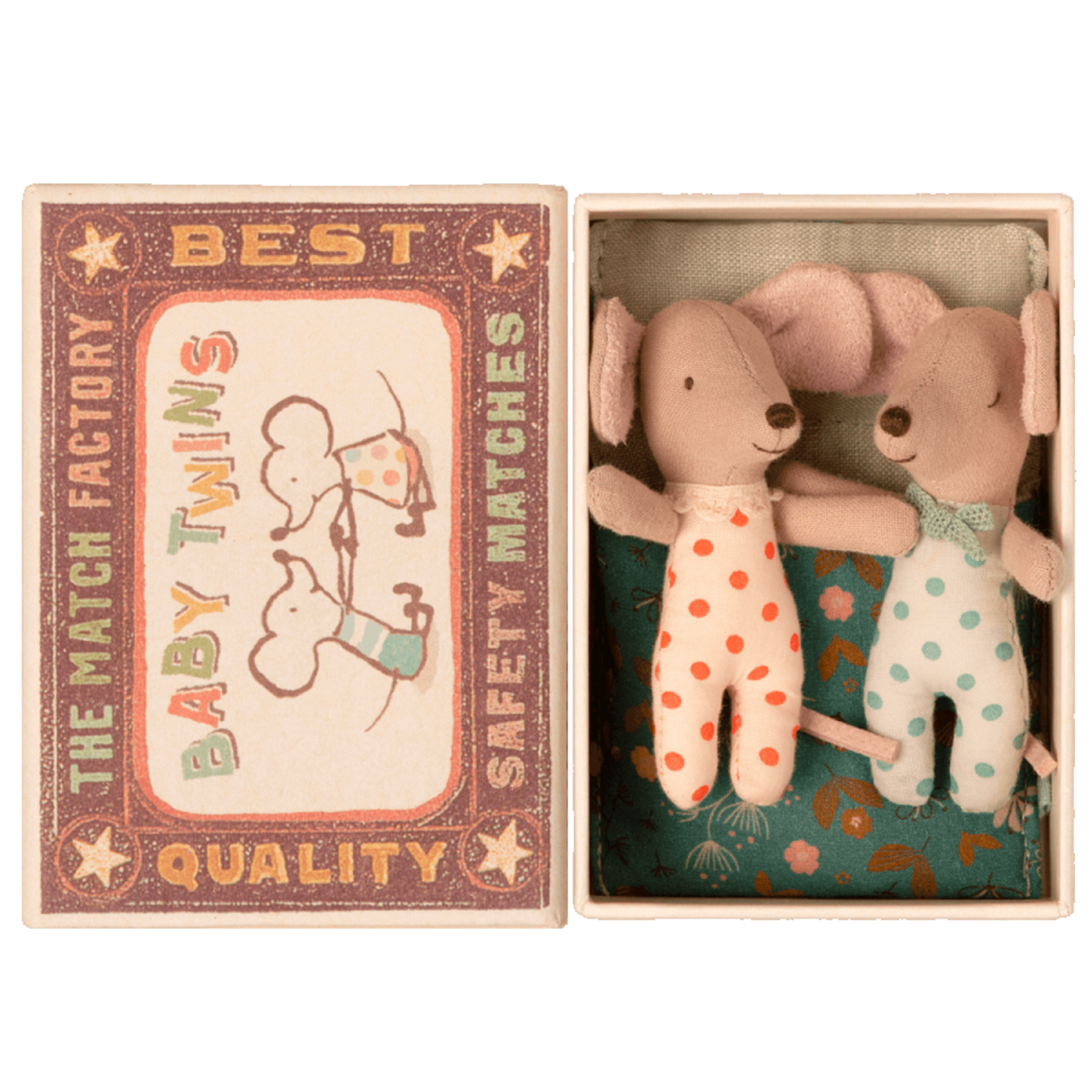 maileg Maileg - Baby Mice Twins in Matchbox