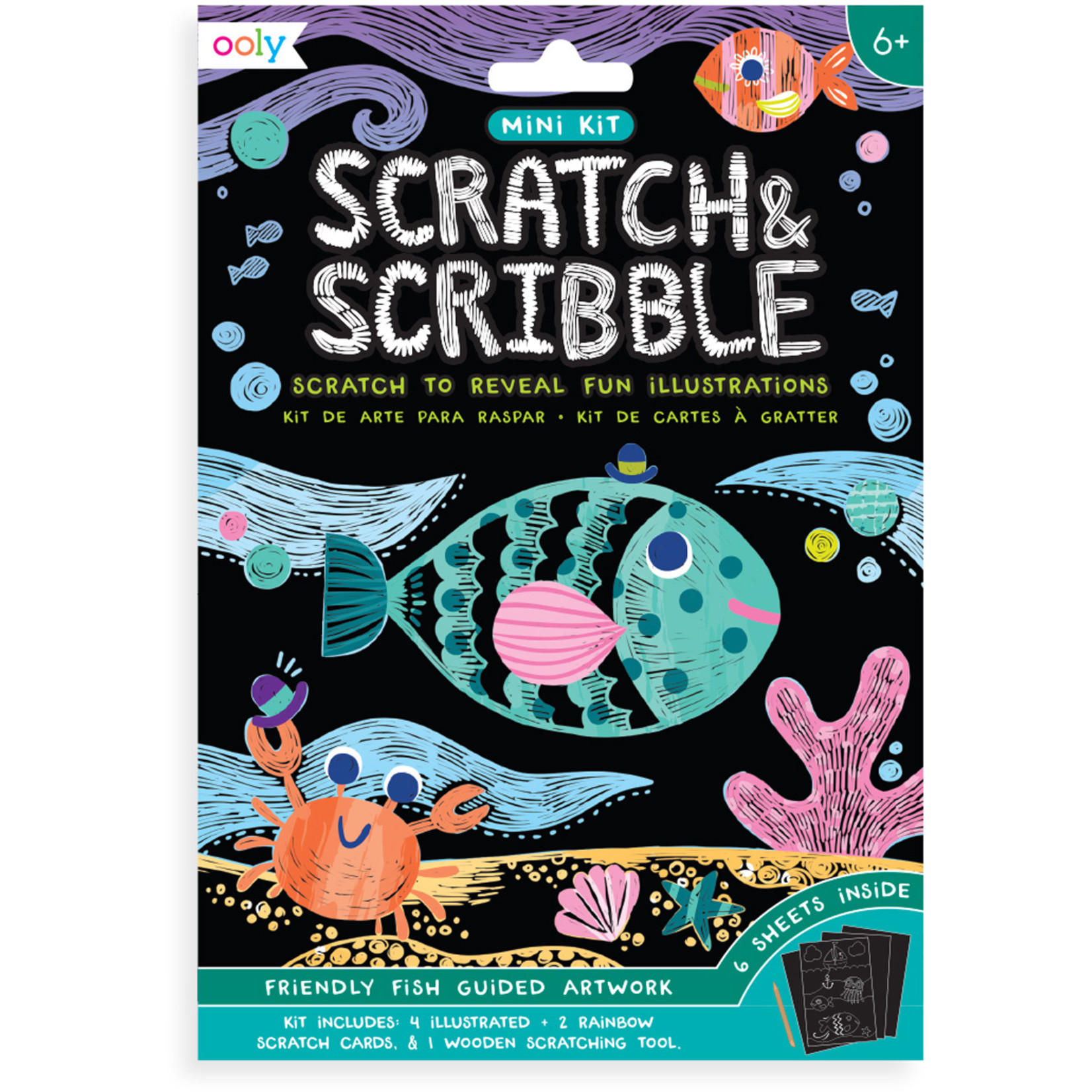 Ooly - Scratch & Scribble - Friendly Fish