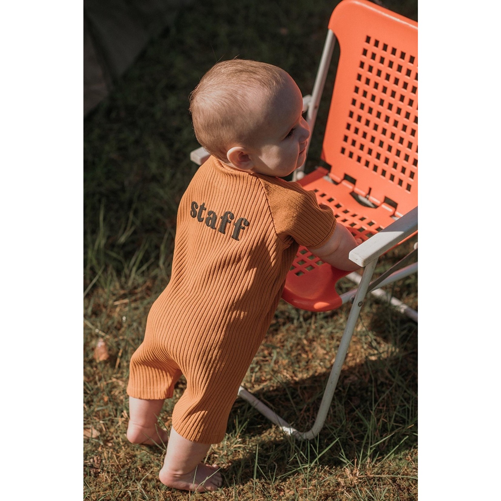 Sproet & Sprout S&S - Rib onesie staff - Clay