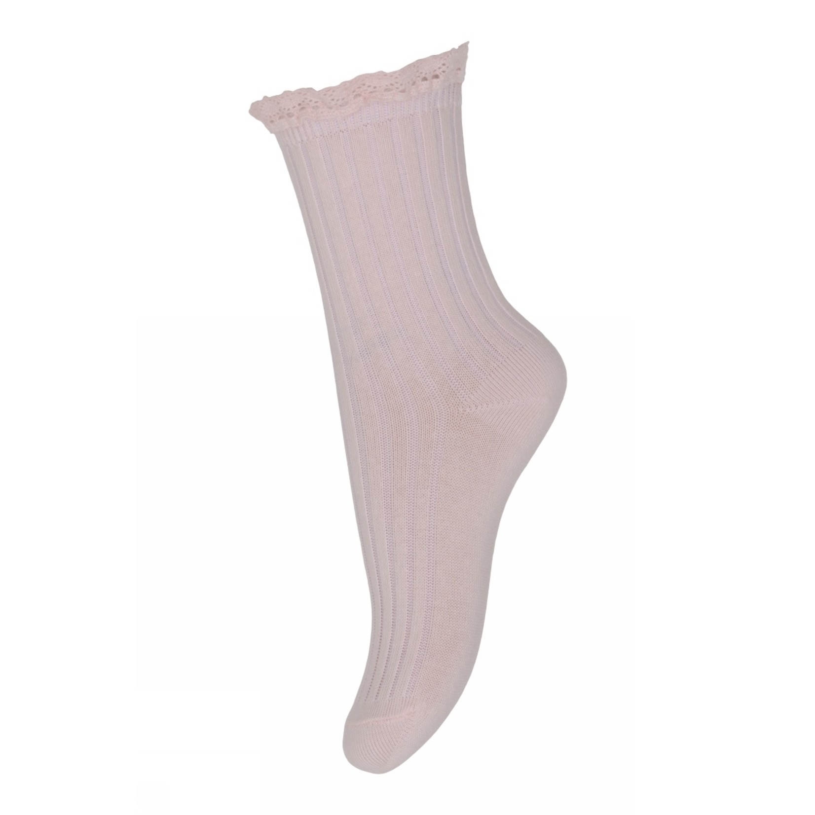 MP Denmark Mp - Julia socks with lace - Pink Salt
