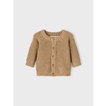 Lil Atelier Lil Atelier - NBNEMLEN LS KNIT CARD SUM LIL - Iced Coffee