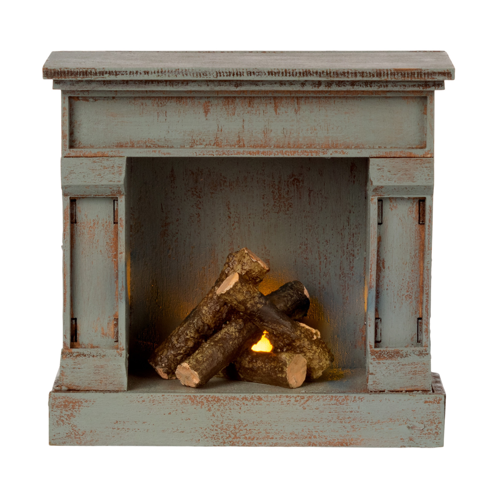 maileg Maileg - Fireplace - Vintage Blue