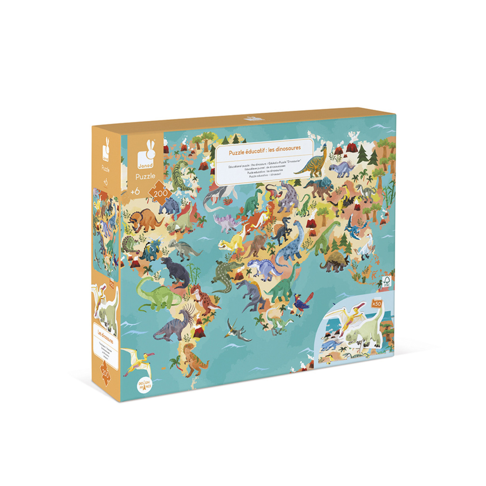 Janod Janod Educatieve Puzzel - Dinos