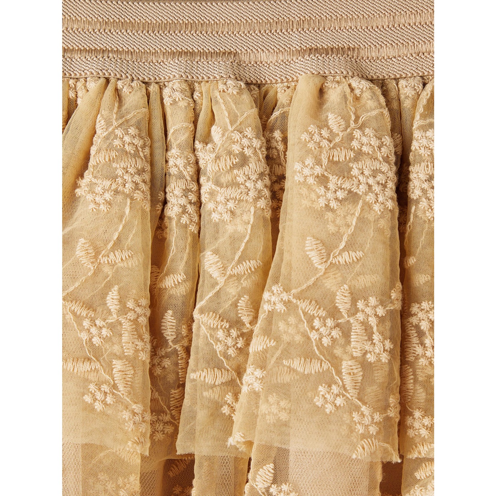 Lil Atelier Lil Atelier - NMFROA TULLE SKIRT LIL - Warm Sand