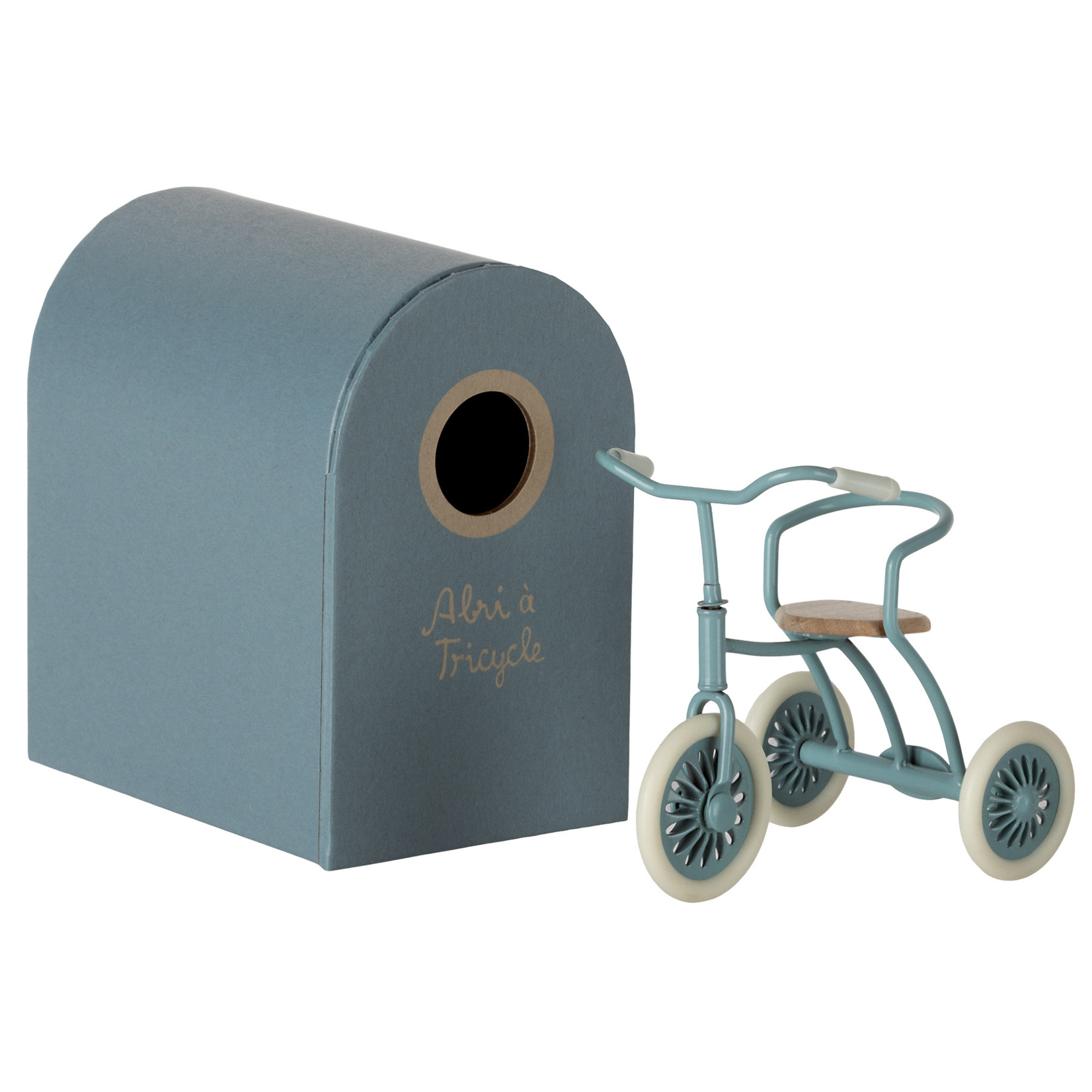 maileg Maileg - Tricycle mouse - petrol blue