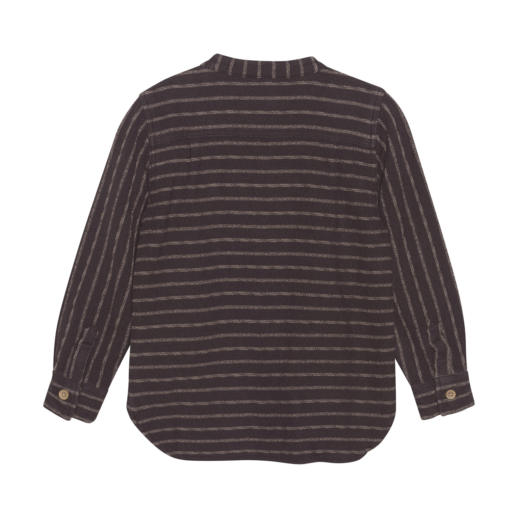 Enfant Enfant - Shirt LS Woven Stripe - Coffee Bean