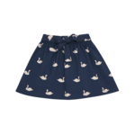 House of Jamie HOJ - Mini Bow Skirt - Classic blue Swans