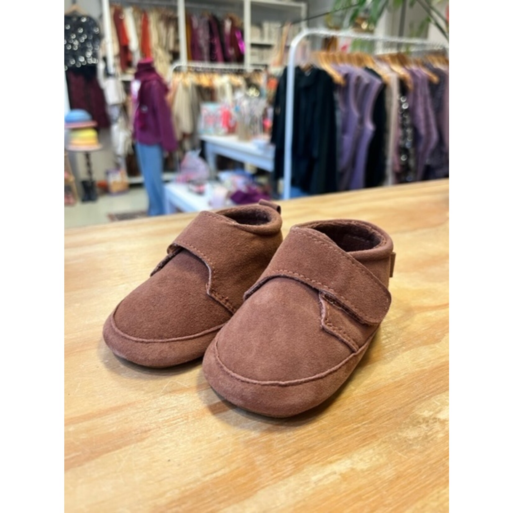 MP Denmark MP - Suede slippers - Chestnut