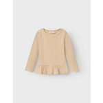 Lil Atelier Lil Atelier - NMFRITA LS SLIM TOP LIL - Wood Ash