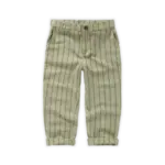 Sproet & Sprout Sproet & Sprout - Woven pants stripe - Aloe vera