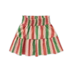 Sproet & Sprout Sproet & Sprout - Skirt ruffle Stripe  - Coral