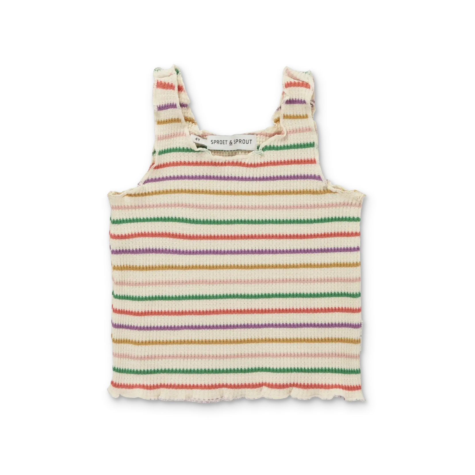 Sproet & Sprout Sproet & Sprout - Waffle singlet top - Pear