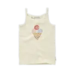 Sproet & Sprout Sproet & Sprout - Strap top girls Ice cream - Pear